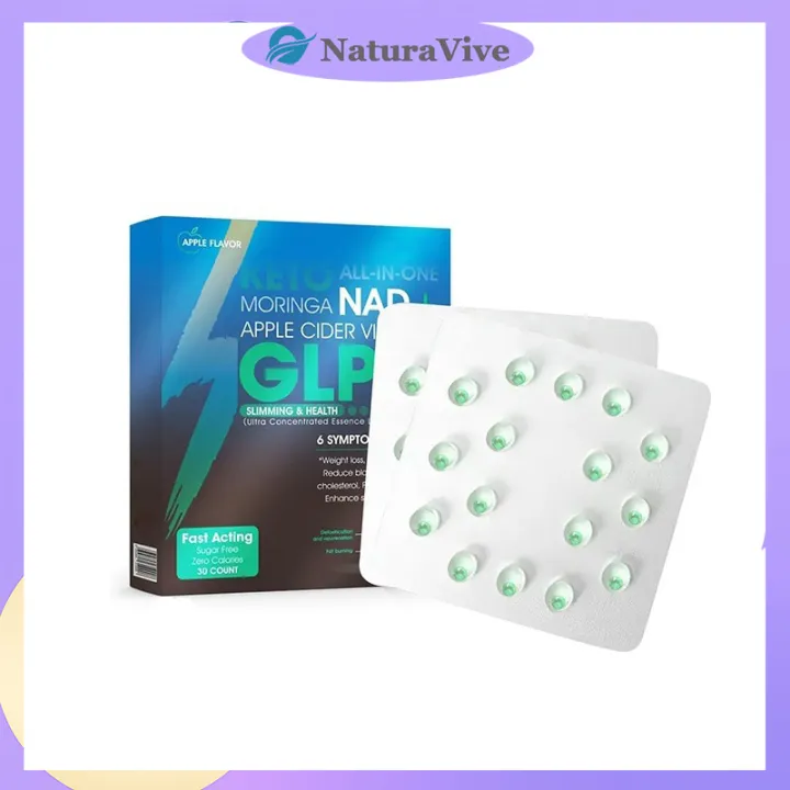NaturaVive Moringa NAD+ 30-count capsule listing
